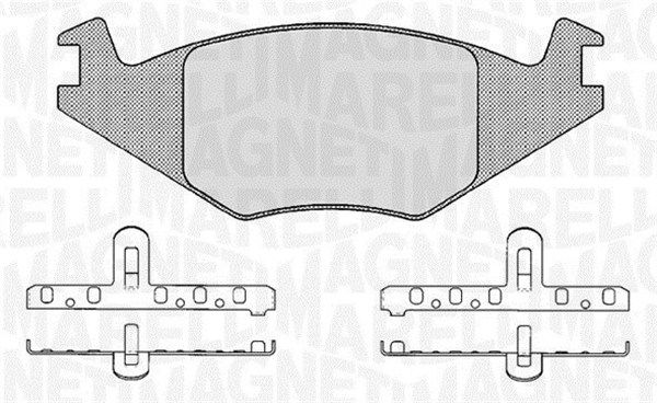 MAGNETI MARELLI Piduriklotsi komplekt,ketaspidur 363916060395